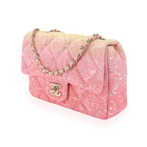 chanel pink sequin 2018 bag|Chanel evening bag.